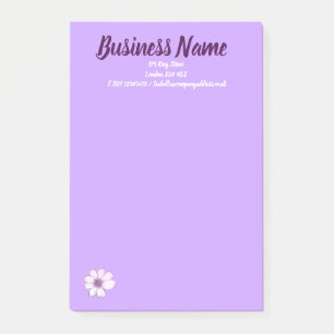 Marketing für Unternehmen personalisiert lila Post-it Klebezettel
