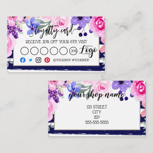 Marketing für Visitenkarten-Rabatt Empfehlungskarte (Vorne/Hinten)