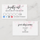 Marketing für Visitenkarten-Rabatt Empfehlungskarte (Vorne/Hinten)