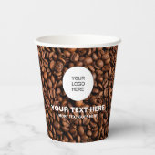 Marketing für Werbematerial-Firmenlogo Pappbecher (Rückseite)