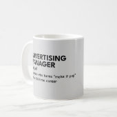 Marketing Genius Definition Kaffeetasse (Vorderseite Links)