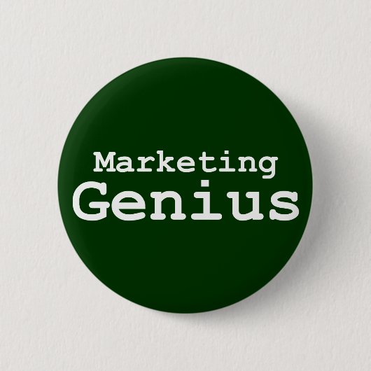 Marketing Genius Geschenke Button (Vorderseite)