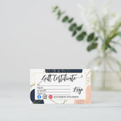 MARKETING IHRES LOGO-Geschenkgutscheins hinzufügen Visitenkarte (Stehend Vorderseite)