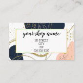 MARKETING IHRES LOGO-Geschenkgutscheins hinzufügen Visitenkarte (Rückseite)