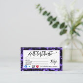 MARKETING IHRES LOGO-Geschenkgutscheins hinzufügen Visitenkarte (Stehend Vorderseite)