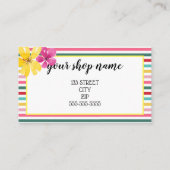 MARKETING IHRES LOGO-Geschenkgutscheins hinzufügen Visitenkarte (Rückseite)