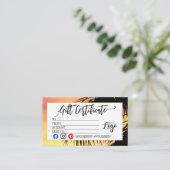 MARKETING IHRES LOGO-Geschenkgutscheins hinzufügen Visitenkarte (Stehend Vorderseite)