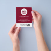 Marketing Individueller Logo-Text QR-Code Geschäft Flyer (Gruppe)