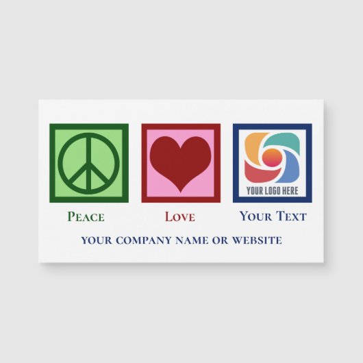 Marketing-Magnet für die Liebe von Peace Custom Bu Magnetkarte (Vorderseite)