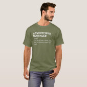 Marketing Manager-Geschenk T-Shirt (Vorne ganz)