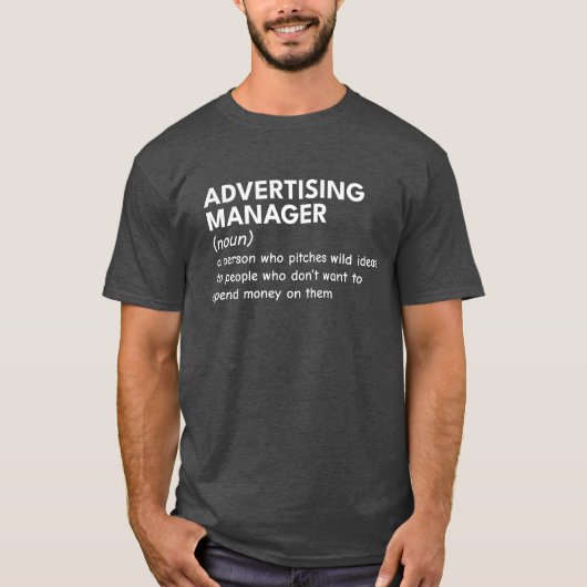 Marketing Manager Irony T-Shirt (Vorderseite)