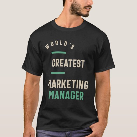 Marketing Manager Job Titel Männer Frauen Geschenk T-Shirt (Vorderseite)