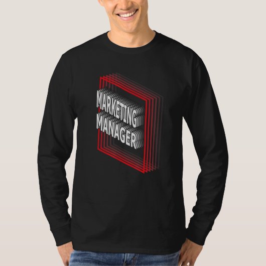 Marketing Manager Job Title Appreciation Retro T-Shirt (Vorderseite)