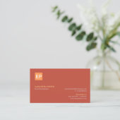 Marketing Manager Red Orange Standar Visitenkarte (Stehend Vorderseite)