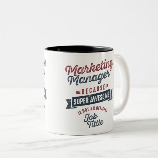Marketing Manager Zweifarbige Tasse (VorderseiteRechts)