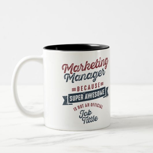 Marketing Manager Zweifarbige Tasse (Links)