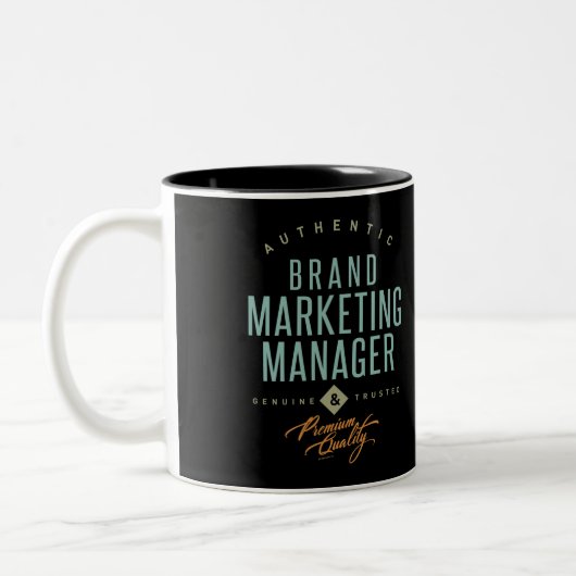 Marketing Manager Zweifarbige Tasse (Links)