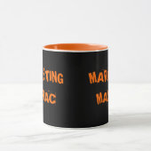 Marketing Maniac Funny Manager Exec Job Titel Tasse (Zentrum)