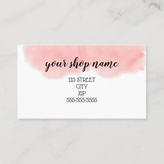 Marketing mit Business Coupon - neue Adresse Empfehlungskarte (Rückseite)