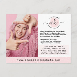 Marketing mit niedlichen Minimalistischen Fotograf Postkarte