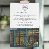 Marketing | Modern Minimalistisches Foto-Logo Flyer