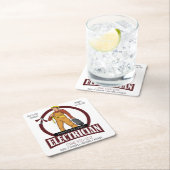 Marketing-Outlet für moderne Elektrotechnik Rechteckiger Pappuntersetzer (Vor Ort)