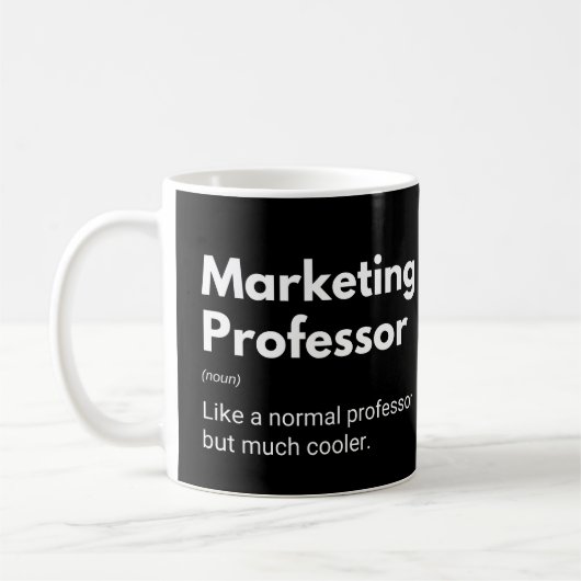 Marketing Professor Funny Definition Kaffeetasse (Links)