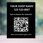 Marketing-QR-Code-Acrylschild Acrylschild (Neutral)