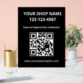 Marketing-QR-Code-Acrylschild Acrylschild (Hochzeit)