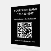 Marketing-QR-Code-Acrylschild Acrylschild (Winkel)