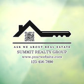 Marketing QR-Code für aktuelles Real Anwesen Fensteraufkleber (Blatt 3)