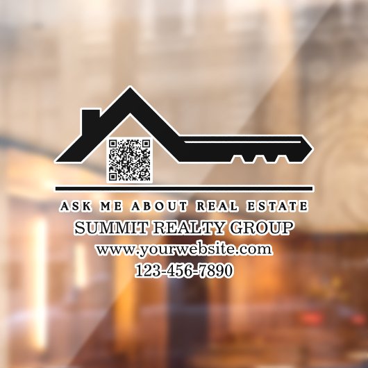 Marketing QR-Code für aktuelles Real Anwesen Fensteraufkleber (Blatt 2)