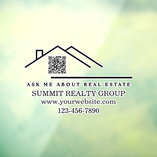 Marketing QR-Code für aktuelles Real Anwesen Fensteraufkleber (Blatt 3)