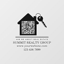 Marketing QR-Code für aktuelles Real Anwesen Fensteraufkleber