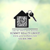 Marketing QR-Code für aktuelles Real Anwesen Fensteraufkleber (Blatt 3)