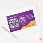 Marketing Rabatt auf QR-Code zum Suchen nach Kunde Rechteckiger Aufkleber (Umschlag)