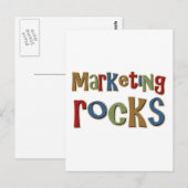 Marketing Rocks Postkarte (Vorne/Hinten)