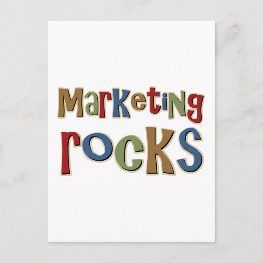 Marketing Rocks Postkarte (Vorderseite)