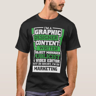 Marketing Specialist für Online-Marketing T-Shirt