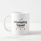 Marketing Squad – Data. Hustle. Repeat. Kaffeetasse (Links)