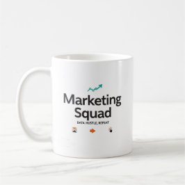Marketing Squad – Data. Hustle. Repeat. Kaffeetasse
