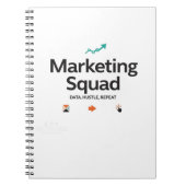 Marketing Squad – Data. Hustle. Repeat. Notizblock (Vorderseite)