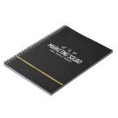 Marketing Squad – Data. Hustle. Repeat. Notizblock (Linke Seite)