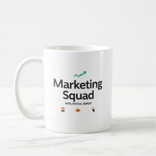 Marketing-Squad – Daten. Aktionismus. Wiederholung Kaffeetasse
