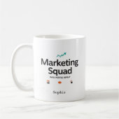 Marketing Squad Personalized Name Kaffeetasse (Links)