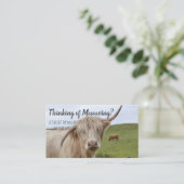 Marketing zur Bewertung des Zuchtbetriebs von Rind Visitenkarte (Stehend Vorderseite)