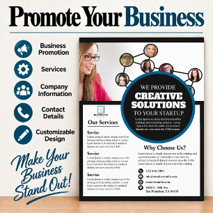 Marketingagentur-Geschäft Flyer