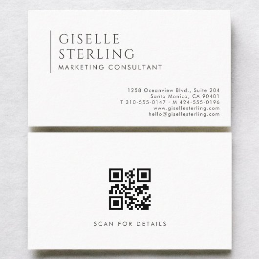 Marketingberater Modern Professional QR Code Visitenkarte