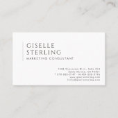 Marketingberater Modern Professional QR Code Visitenkarte (Vorderseite)