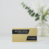 Marketings-Berater-Geschäfts-Karte - Gold u. Visitenkarte (Stehend Vorderseite)